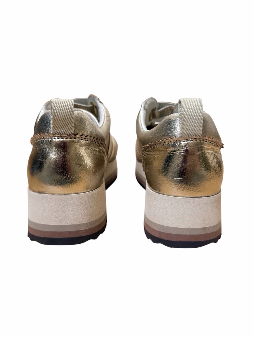 Johnston & Murphy The Gracie Leather Double strap Platform Sneakers. - Picture 5 of 8